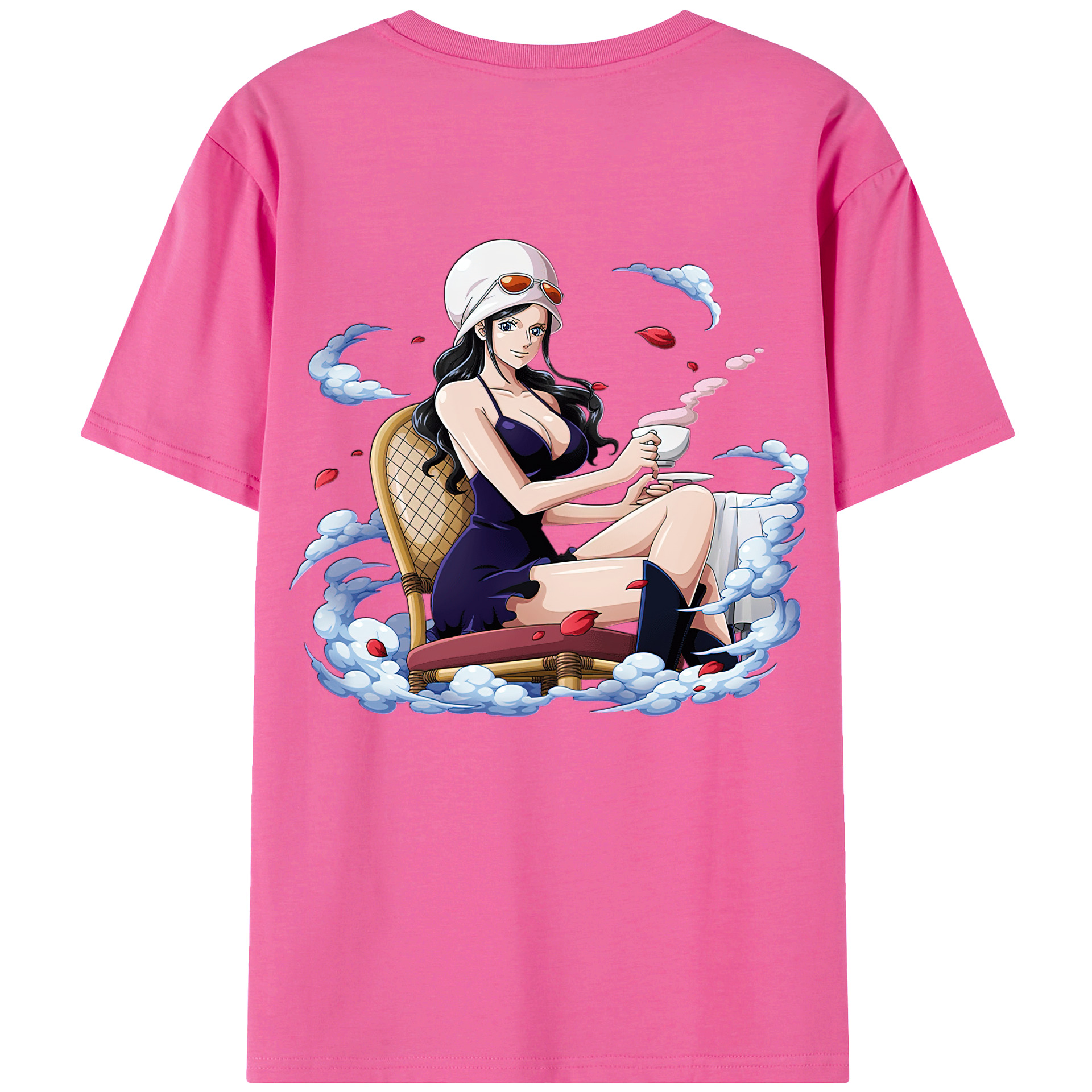 ワンピース ニコ・ロビン ONE PIECE Nico Robin レディース半袖Tシャツ(バックプリント)